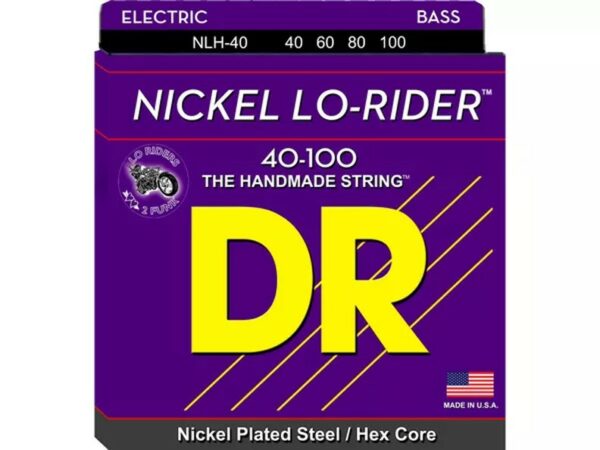 DR Strings Nlh-40 Nickel Lo-rider Corde Basso 40-100