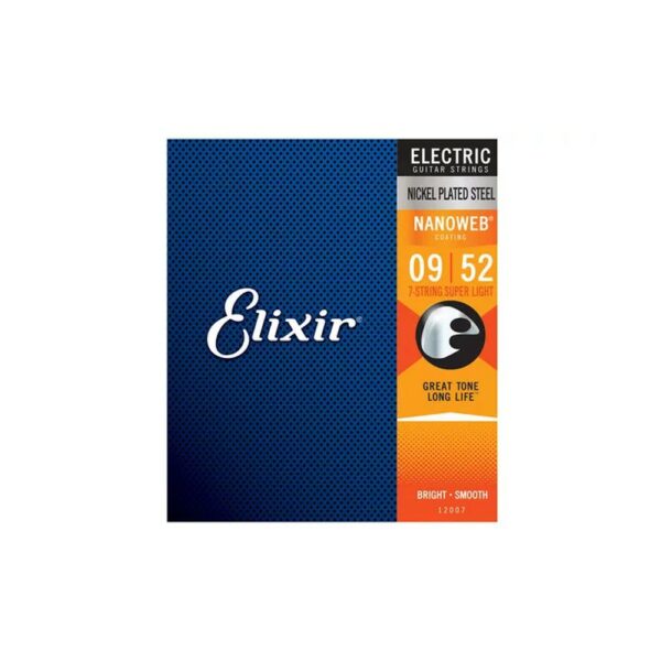 ELIXIR 12007 Electric Nickel Plated Steel Nanoweb Muta Di Corde Per Chitarra Elettrica