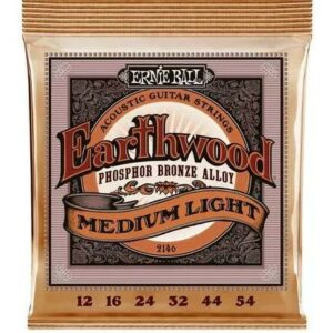 Ernie Ball 2146 Earthwood Phosphor Bronze Medium Light 12-54 Muta Corde