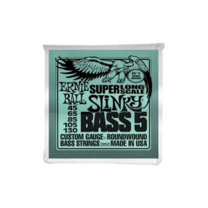 Ernie Ball 2850 Super Long Scale Slinky Bass 5 Corde Per Basso Elettrico 5 Corde A Scala Lunga 045-310