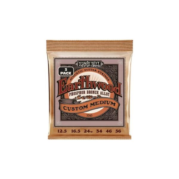 Ernie Ball 3543 Earthwood Phosphor Bronze Medium Custom 12,5-56