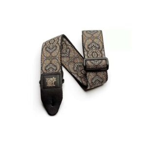 Ernie Ball 4163 Jacquard Guitar Strap Gold & Black Paisley Tracolla