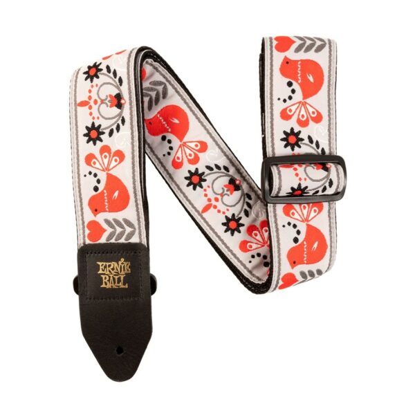 Ernie Ball 4689 Red Bird Winter Jacquard Strap Tracolla