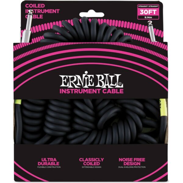 Ernie Ball 6044 Cavo Spirale Black 9 M