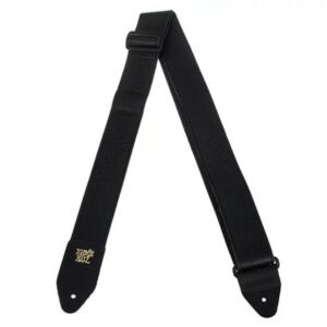 Ernie Ball Italian Leather Strap Tri-Glide 2″ Black