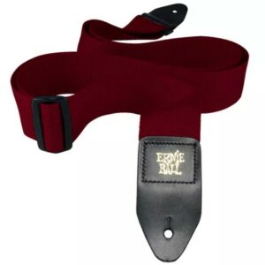 Ernie Ball Polypro Guitar Strap 2″ Burgundy