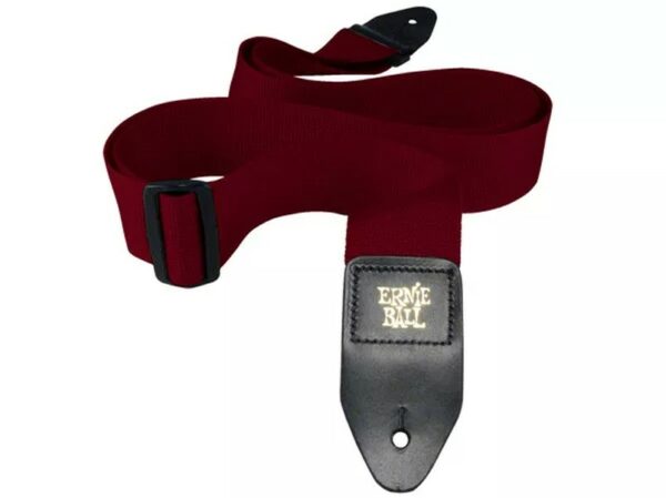 Ernie Ball Polypro Guitar Strap 2" Burgundy