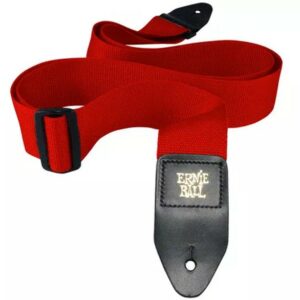 Ernie Ball Polypro Guitar Strap 2″ Red