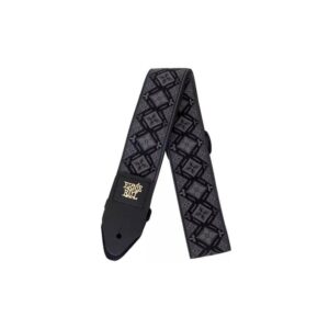 Ernie Ball Regal Black Jacquard Guitar Strap Tracolla
