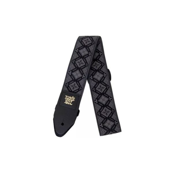 Ernie Ball Regal Black Jacquard Guitar Strap Tracolla