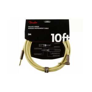 Fender Deluxe Series Instrument Cable Straight/Angled 3m Tweed