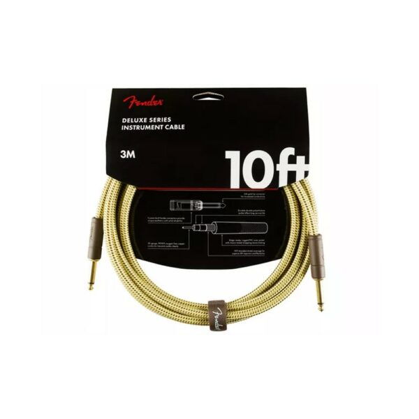 Fender Deluxe Series Instrument Cable Straight/Straight 3m Tweed