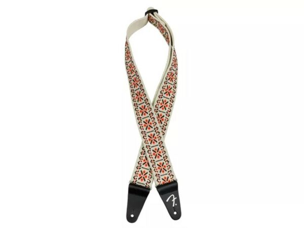 Fender Pasadena Woven Straps Lattice Orange Tracolla
