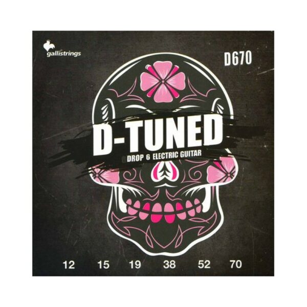 Galli D-670 D-Tuned Nickel Roundwound 12/70 Corde Per Chitarra Elettrica