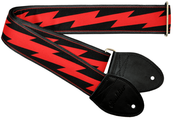 SOULDIER Lightning Bolt - Red on Black (GS0858BK04BK)