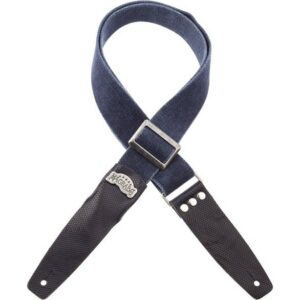 Magrabò Stripe SC Cotton Washed Blu 5 cm terminali Twinkle Blu, fibbia Recta Argento