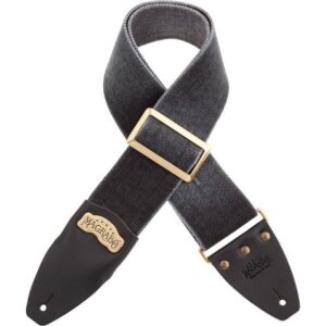Magrabò Stripe SC Cotton Washed Nero 8 cm terminali Core Nero, fibbia Recta Ottone