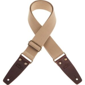 Magrabò Stripe SC Entry Beige 5 cm terminali Marrone Scuro fibbia Ottone Antico