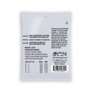 Martin Ma540T Authentic Lifespan 2.0 Light Phosphor Bronze