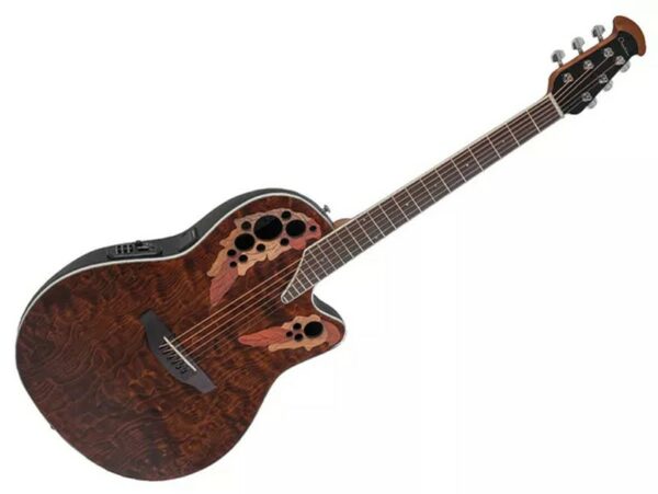 Ovation CE48P Celebrity Elite Plus Super Shallow Tiger Eye