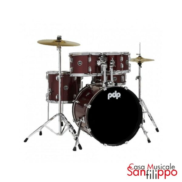 Pdp Center Stage 20" Ruby Red Sparkle