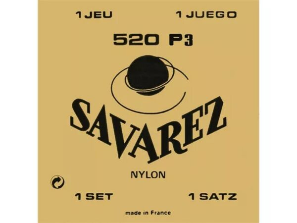 Savarez 520P3 Set Con Alti Avvolti In Plastica Chitarra Classica