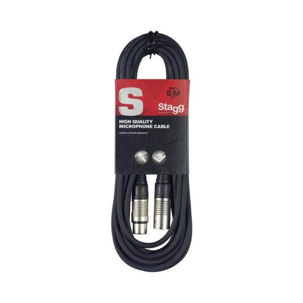 Stagg SMC6CRD Cavo microfono 6m XlrF/XlrM Rosso