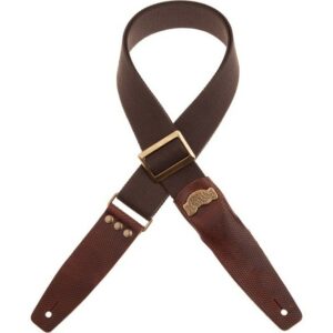 Stripe SC Cotton Marrone 5 cm terminali Twinkle Marrone Scuro, fibbia Recta Ottone