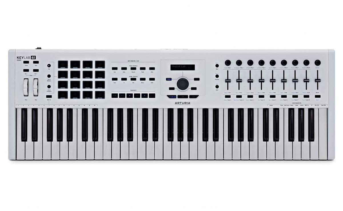 Arturia KeyLab 61 MkII White – Spedizione Gratuita – Pronta Consegna